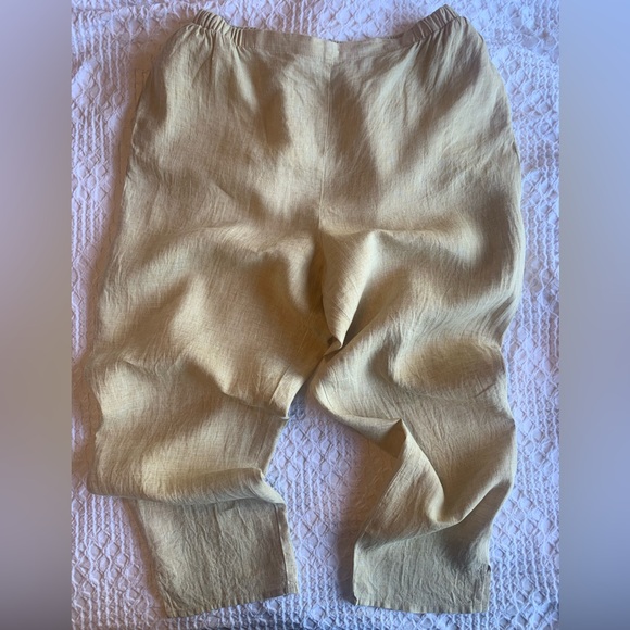 Flax 100% Linen Casual Pants with Pockets - Picture 5 of 16